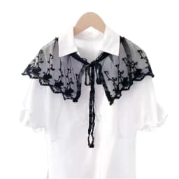 Sweet Lace Embroidered Fake Collar Shawl Blouse Decoration Detachable Collar Women's Shirt Dress False Collar Top Accessories