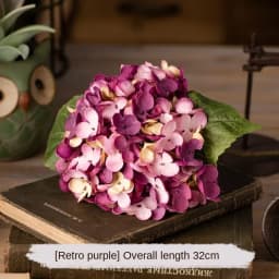 Simulation Flower Retro Hydrangea Wedding Decoration Home Living Room Wall Decoration Photography Props Fake Flowers