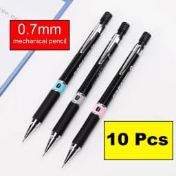 10 Pcs Student mechanical pencil press type 0.5/0.7mm write comics hand-painted with eraser drawing art painting HB pencil