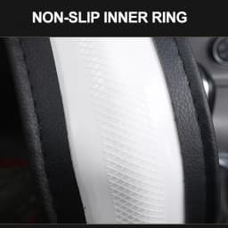 Car Steering Wheel Cover funda volante D Shape For Hyundai Creta II 2021 2022 D Type Braid on Steering-Wheel Wrap Protector