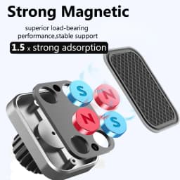 Untoom Magnetic Car Phone Holder Mobile Phone Holder in Car Magnet Car Mount Mobile Cell Phone Stand for iPhone Xiaomi Samsung