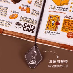 Kinbor Cute A6 Notebook A Cup of Coffee Record Book Embroidery Hand Book Sub Diary Todolist Schedule Notebooks Korean Stationery