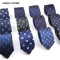 2022 Design Men's Tie Print Banana Polar Bear Ties Wed Luxury Neckties Accessories Daily Wear Cravat Party Original Gift For Man