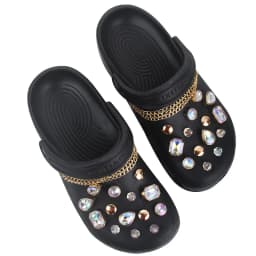 crystal lot shoes charms rhinestone crystal fake allow Accessories forsandals clogs shoe Decorations man kids gifts