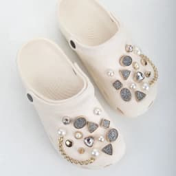 crystal lot shoes charms rhinestone crystal fake allow Accessories forsandals clogs shoe Decorations man kids gifts