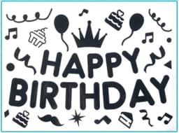 Transparent balloons stickers for birthday party decoration,large 21x29cm,36inch bubble balloons, balloons