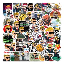 10/30/50PCS Stock Wall Street Bets Cartoon Stickers Graffiti Decals Bike Travel Luggage Guitar Laptop Waterproof Cool Sticker