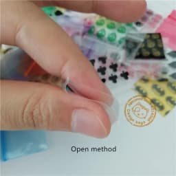 1" x 1" 5Mil Colored Pink Baggies 100pcs Mini Zip lock bags 1010 Clear Plastic Bags Y028