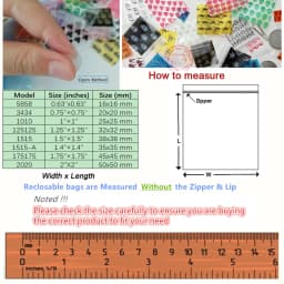 1" x 1" 5Mil Colored Pink Baggies 100pcs Mini Zip lock bags 1010 Clear Plastic Bags Y028