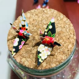 100PCS  Premade Origami Cranes 4.5CM Supermini Finished Washi Paper Doves Birds DIY Mother's Day Creative Gift Home Decorations