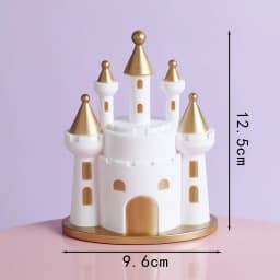 Baby Girl Boy Birthday Engagement Party Decorations Princess Prince Castle Cake Topper Baking Accessories Dessert Stand decor