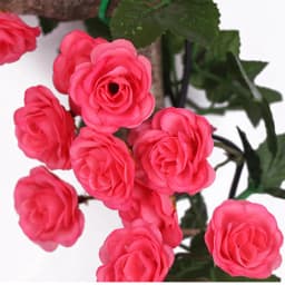 Zerolife Artificial Rose String Flower Garland 1.8M 69 Heads Fake Floral Flower Decor Home Garden Wed Yellow Parti Decorations