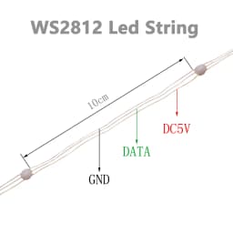 WS2812B USB LED String Christmas Lights For Bedroom RGB Led Light Bluetooth Music Full Color Addressable Individually 5V