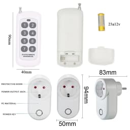 15A Smart Home Plug Wireless Socket Remote Control EU FR 433MHz Wall Electric Outlet Accessories Programmer Switch AC 220V LED