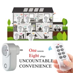 15A Smart Home Plug Wireless Socket Remote Control EU FR 433MHz Wall Electric Outlet Accessories Programmer Switch AC 220V LED