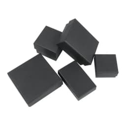 Multisize Square Rectangle Jewelry Organizer Box Engagement Ring for Earring Necklace Bracelet Display Gift Box Black Paper Box