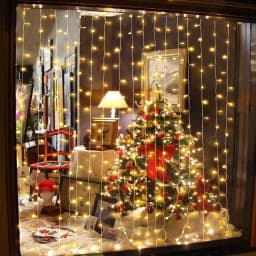 Christmas Decoration 3*3 6*3 9*3M Window Curtain Lights Outdoor Garland for Wedding Garden Patio String Lights New Year 2024