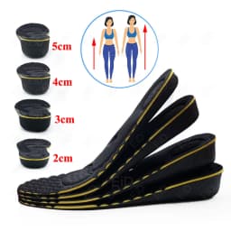 2-5cm Magnet Arch support Height Increase Insole Invisible Cushion Height Lift Free Cut Shoe Heel Insert Taller Support Foot Pad