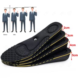 2-5cm Magnet Arch support Height Increase Insole Invisible Cushion Height Lift Free Cut Shoe Heel Insert Taller Support Foot Pad
