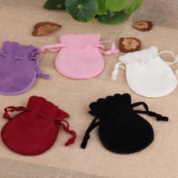 10pcs/lot Round Drawstring Velvet Gifts Bag Soft Jewelry Packaging Wedding/Christmas Candy Jewelry Pouches Wholesale