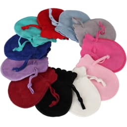 10pcs/lot Round Drawstring Velvet Gifts Bag Soft Jewelry Packaging Wedding/Christmas Candy Jewelry Pouches Wholesale