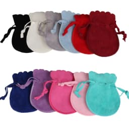 10pcs/lot Round Drawstring Velvet Gifts Bag Soft Jewelry Packaging Wedding/Christmas Candy Jewelry Pouches Wholesale