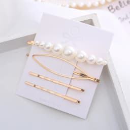 2020 New Ins Pearl Hairpins One Character Clip Women Girls Trendy Headwear Barrettes Fashion Hair Accessories Hairgrip Wholesale