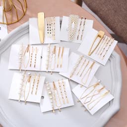 2020 New Ins Pearl Hairpins One Character Clip Women Girls Trendy Headwear Barrettes Fashion Hair Accessories Hairgrip Wholesale