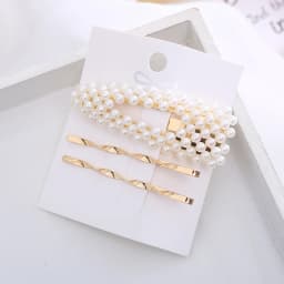 2020 New Ins Pearl Hairpins One Character Clip Women Girls Trendy Headwear Barrettes Fashion Hair Accessories Hairgrip Wholesale