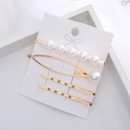 2020 New Ins Pearl Hairpins One Character Clip Women Girls Trendy Headwear Barrettes Fashion Hair Accessories Hairgrip Wholesale