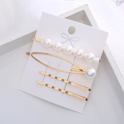 2020 New Ins Pearl Hairpins One Character Clip Women Girls Trendy Headwear Barrettes Fashion Hair Accessories Hairgrip Wholesale