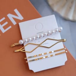 2020 New Ins Pearl Hairpins One Character Clip Women Girls Trendy Headwear Barrettes Fashion Hair Accessories Hairgrip Wholesale