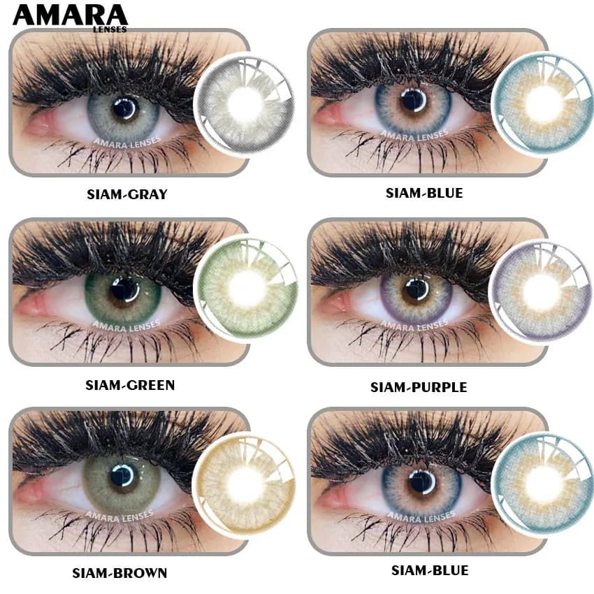 AMARA 1 Pair Color Contact Lenses for Eyes Natural Brown Lenses Beauty Fashion Monet lense Blue Lenses Green Eye Contact