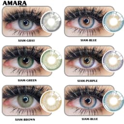 AMARA 1 Pair Color Contact Lenses for Eyes Natural Brown Lenses Beauty Fashion Monet lense Blue Lenses Green Eye Contact
