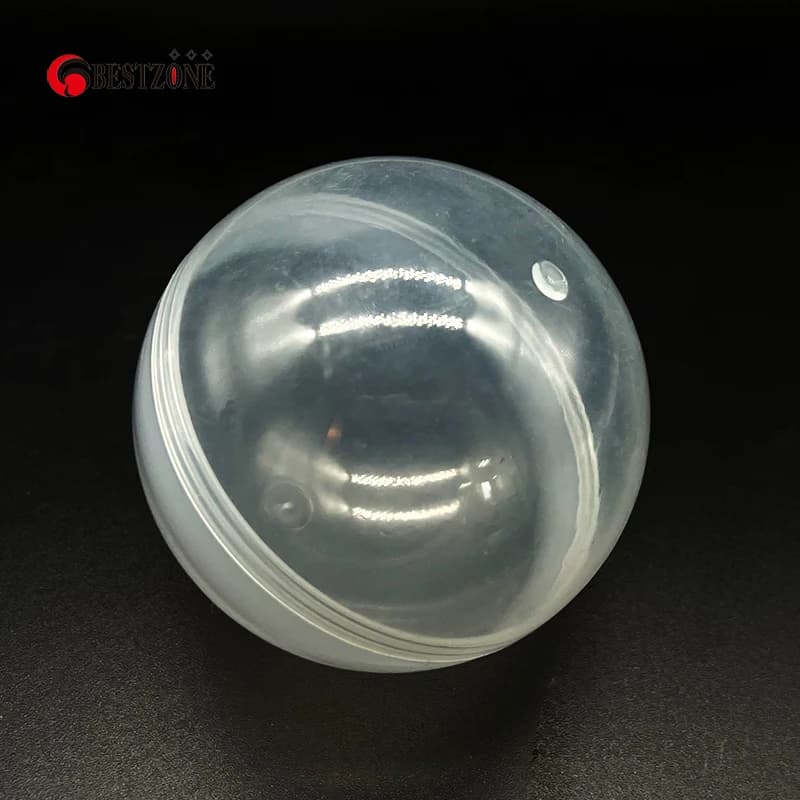 20Pcs Or 10Pcs 100MM Toy Capsule Transparent Colorful Plastic PP Open Balls Eggshell Empty Container Vending Machine 4-inch