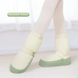 Women Ballet Shoes Warm Up Booties National Dancing Shoes Winter Dance Boots Warm Antiskid Ballerina Boots Training Shoes
