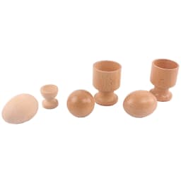 Infant Montessori Material 3D Object Fitting Exercise Practic Toys Egg Cup Ball Cup Wood Toy 8-12 Month Baby Hand & Feet Finders