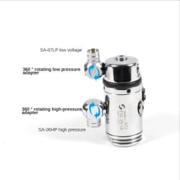 Diving Regulator Adapter 360 Degree Rotation Connector 1nd Connect 2nd Low High Pressure Scuba Hose Adapter Diving Accessories