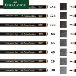 Faber-Castell Matte Sketch Pencil Art Graphite Pencils For Painting Writing Shading Sketch Black Lead Design Pencils Supplies