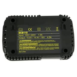 DCB118 Li-ion Battery Charger Charging 4.5A For DeWalt 10.8V 12V 14.4V 18V 20V 60V DCB101 DCB200 DCB140 DCB105 DCB112 DCB115