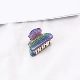 Shiny Acrylic Small Crab Hair Claw Clips Women Girls 2.5CM Rainbow Color Cute Mini Barrettes Clips Hairpins Hair Accessories New