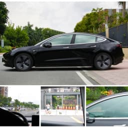 300cmx50cm Black Car Window Foils Black Auto Car Home Window Glass Building Tinting Film Roll Side Window Solar UV Protection