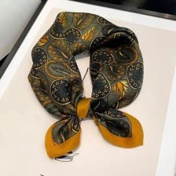 New 2027 Pashmina 100% Silk Scarf Fashion Women Summer Beach Elegant Small Scarves Shawl Poncho 53*53cm Hijab Bandana Kerchief