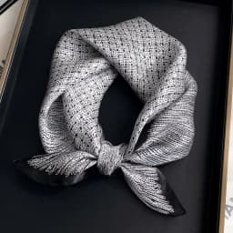 New 2027 Pashmina 100% Silk Scarf Fashion Women Summer Beach Elegant Small Scarves Shawl Poncho 53*53cm Hijab Bandana Kerchief