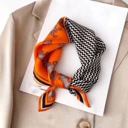 New 2027 Pashmina 100% Silk Scarf Fashion Women Summer Beach Elegant Small Scarves Shawl Poncho 53*53cm Hijab Bandana Kerchief