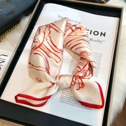 New 2027 Pashmina 100% Silk Scarf Fashion Women Summer Beach Elegant Small Scarves Shawl Poncho 53*53cm Hijab Bandana Kerchief