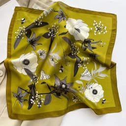New 2027 Pashmina 100% Silk Scarf Fashion Women Summer Beach Elegant Small Scarves Shawl Poncho 53*53cm Hijab Bandana Kerchief