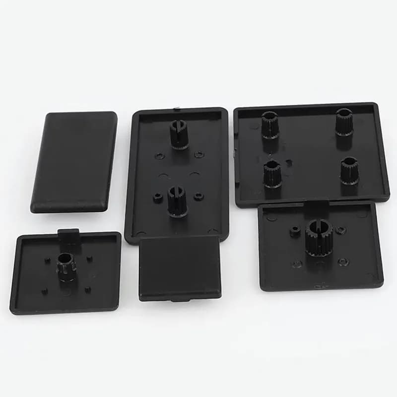 10pcs/20pcs ALuminum profile end cap 2020 3030 4040 4545 Plastic End Cap Cover Plate black for EU Aluminum Profile