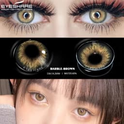 EYESHARE Color Contact Lenses for Eyes Beauty Eye Colored Lenses Black Chocolate Color Lenses Natural Contact Lens Beauty Makeup