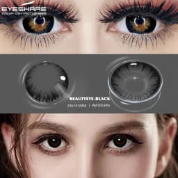 EYESHARE Color Contact Lenses for Eyes Beauty Eye Colored Lenses Black Chocolate Color Lenses Natural Contact Lens Beauty Makeup